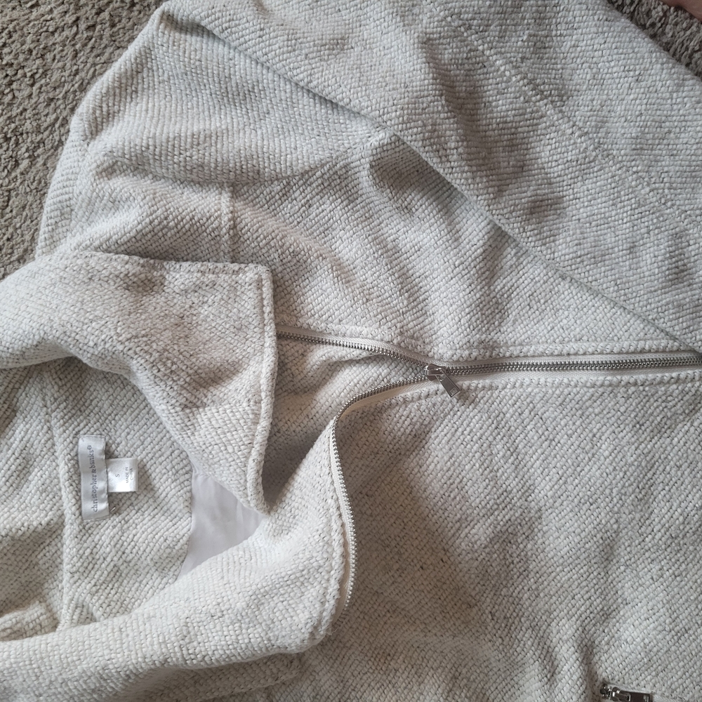 Christopher & Banks Cream Blazer